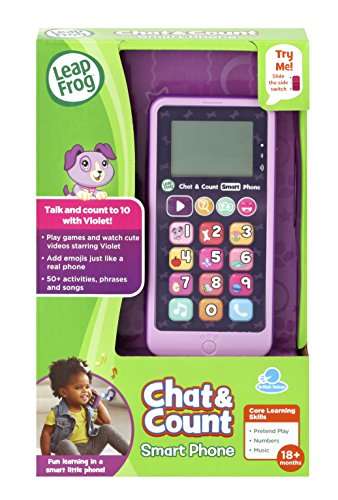 LeapFrog- Chat and Count Smart Phone Juguete de Aprendizaje, Multicolor, Talla única (Vtech Electronics 603763)