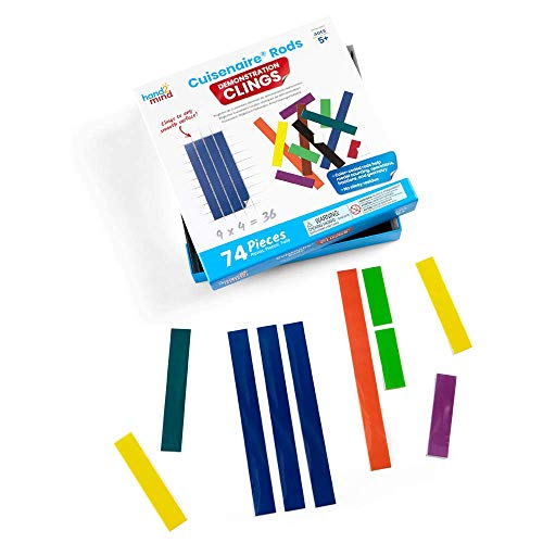 Learning Resources Regletas de Cuisenaire adherentes para explicaciones, adhieren a Cualquier Superficie Plana, no más imanes, niños de 5+ años de Edad