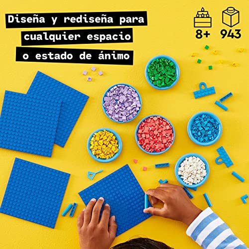 LEGO 41952 Dots Gran Rótulo, Manualidades para Niños, Accesorios y Decoración de Habitación, Letrero para Puerta Personalizable, Cuadro DIY