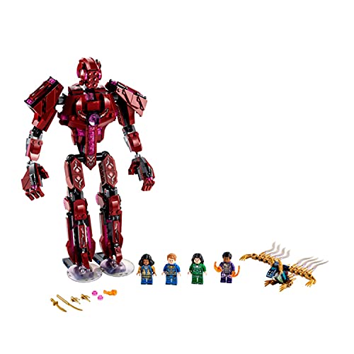 LEGO 76155 Marvel The Eternals in Arishem's Shadow - Juego de 493 piezas con 4 minifiguras de personajes y 1 figura de acción, para edades de 7 años en adelante