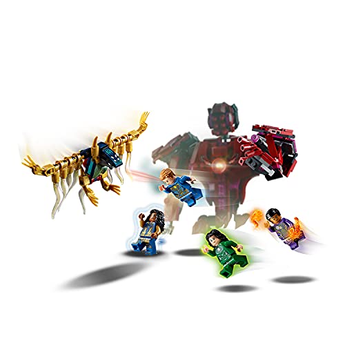 LEGO 76155 Marvel The Eternals in Arishem's Shadow - Juego de 493 piezas con 4 minifiguras de personajes y 1 figura de acción, para edades de 7 años en adelante