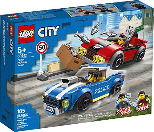 LEGO City 60242 Highway Arrest - Juego de policía (185 piezas)