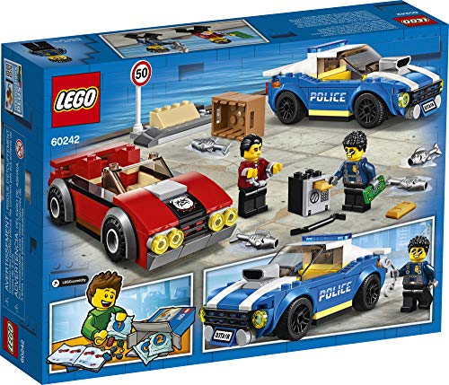 LEGO City 60242 Highway Arrest - Juego de policía (185 piezas)