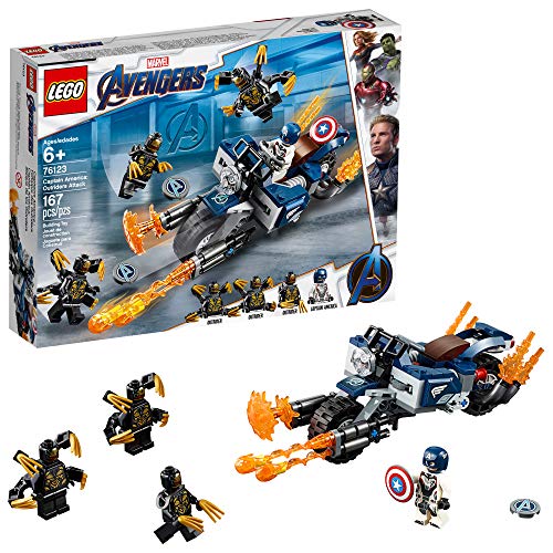 LEGO Marvel Avengers Captain America: Outriders Attack 76123 Building Kit (167 Piece)