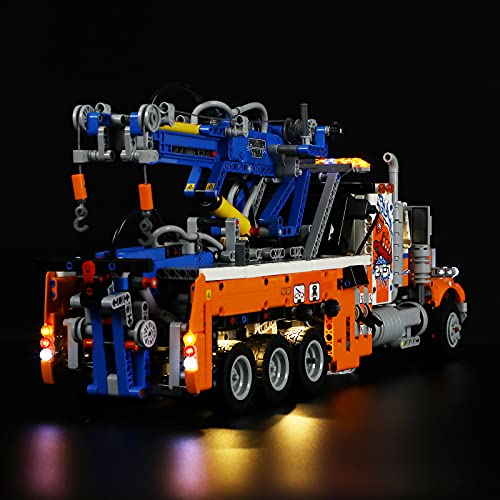 LIGHTAILING Conjunto de Luces Compatible con Lego 42128 Technic Camión Remolcador de Gran Tonelaje Modelo de Construcción de Bloques - NO Incluido en el Modelo