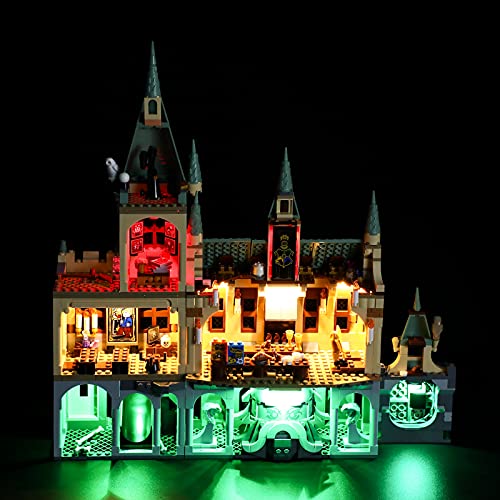 LIGHTAILING Juego de luces para Harry Potter Hogwarts Cámara de Secretos Modelo de bloques de construcción – Kit de luz LED compatible con Lego76389 (no incluye el modelo)