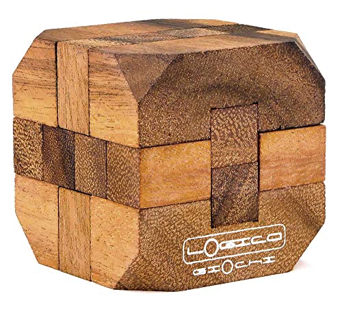 Logica Juegos Art. Diamante - Rompecabezas de Madera - Dificultad Extrema 4/6 - Colección Leonardo da Vinci