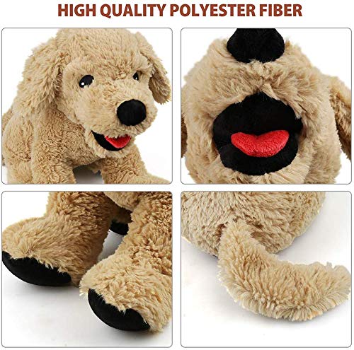 LotFancy Peluche Perro Golden Retriever 30,5cm, Peluches Bebe Suave y Seguro, Sentirse Cómodo Juguete Mejor Regalo para Niños, Parejas, Chicos, Mascotas, Navidad