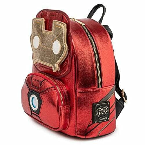 Loungefly Mochila marvel iron man, Rojo Metálico, estandar (MVBK0161)