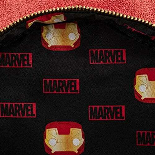 Loungefly Mochila marvel iron man, Rojo Metálico, estandar (MVBK0161)