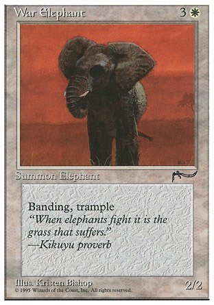 Magic The Gathering - Elefante de guerra - Crónicas