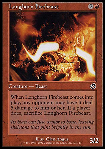 Magic The Gathering Longhorn Firebeast Pirobestia - Lazuela de Corna