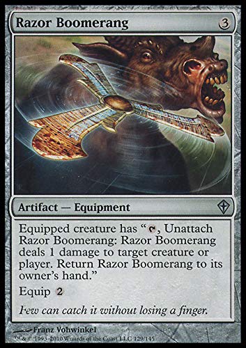 Magic The Gathering - Razor Boomerang - Hoja Boomerang - Worldwake - Foil