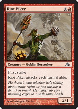 Magic The Gathering – Riot Piker – Picchiere da Sommossa – Dragon's Maze