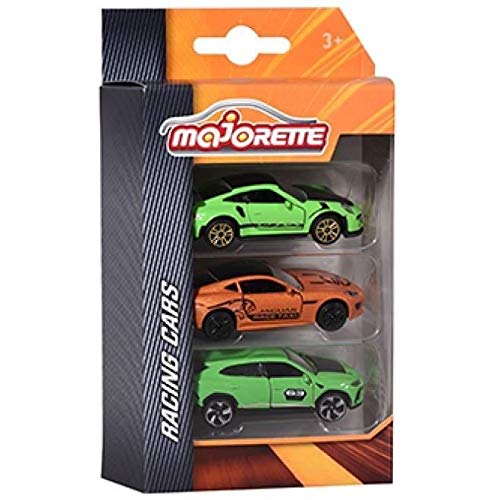 Majorette 212084020Q05 Premium Racing - Juego de 3 Coches en Miniatura (Metal)