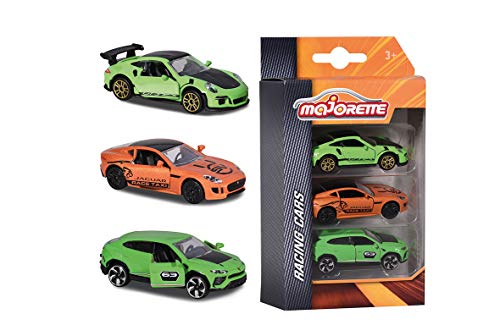 Majorette 212084020Q05 Premium Racing - Juego de 3 Coches en Miniatura (Metal)