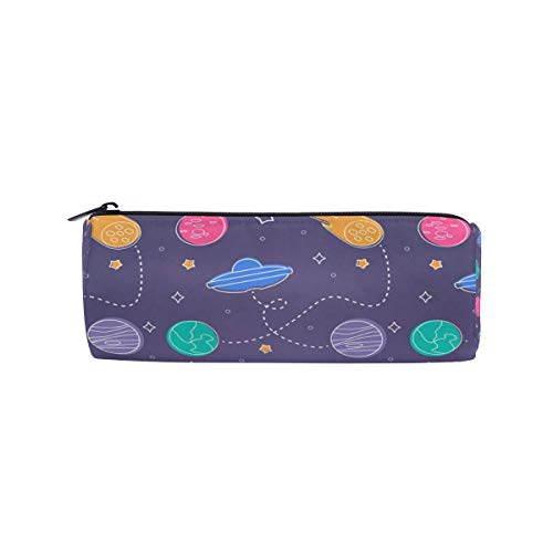 Malpleda Cosmic UFO Planet - Estuche redondo para bolígrafos