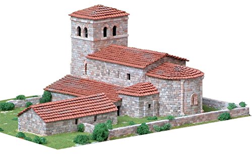 MAQUETA PIEDRA CERÁMICA TEMPLO-IGLESIA SAN ANDRÉS DE ARGOMILLA (CANTABRIA), AEDES REF 1109, ESCALA 1:65