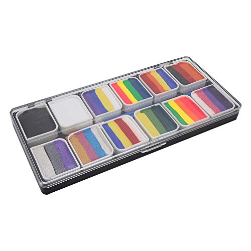 Maquillaje Pigme Party Maquillaje facial Pintura Pintura a base de agua Fiesta de Halloween Juego de pelota Cara Pintura corporal 12 colores para cumpleaños de niños Vacaciones