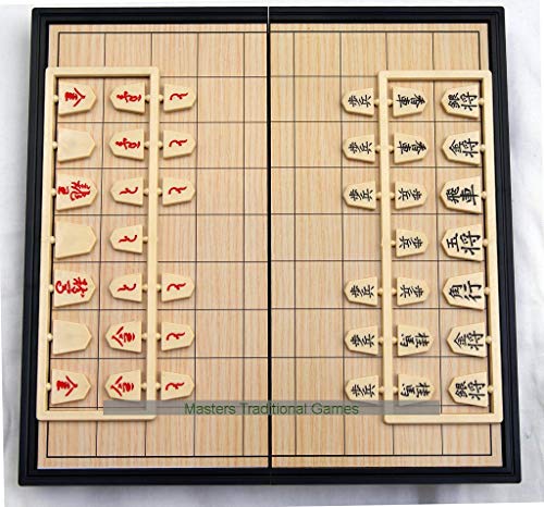 Masters Traditional Games Juego de Viaje magnético de Shogi (Ajedrez Japonés) - 25 cm