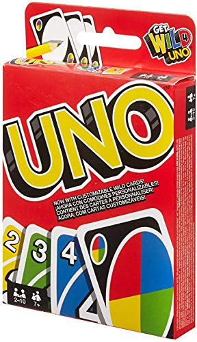 Mattel Games UNO Classic, Juego de Cartas + Blokus Refresh, Juego de Estrategia para niños +7 años