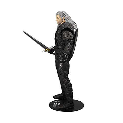 McFarlane TM13801 Witcher Netflix 7IN WV1-GERALT de Rivia (Temporada 1) -con Capa de Tela, Multicolor