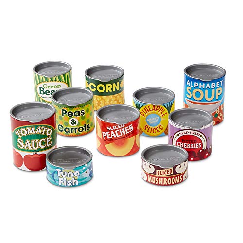 Melissa & Doug- 10 Latas de Juguete, Multicolor (14088)