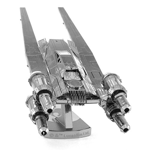 Metal Earth Puzzle 3D Nave U-Wing Fighter Rogue One . Rompecabezas De Metal De Star Wars. Maquetas Para Construir Para Adultos Nivel Desafiante De 12.2 X 4.4 X 3.7 Cm