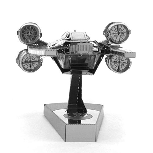 Metal Earth Puzzle 3D Nave U-Wing Fighter Rogue One . Rompecabezas De Metal De Star Wars. Maquetas Para Construir Para Adultos Nivel Desafiante De 12.2 X 4.4 X 3.7 Cm