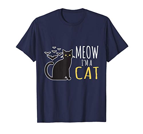 Miau, soy un gato murciélago y un disfraz de Halloween Camiseta