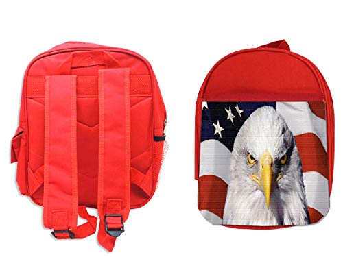 MOCHILA ROJA AGUILA IMPERIAL BANDERA USA backpack rucksak