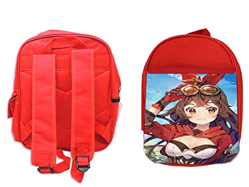 MOCHILA ROJA ARQUERA VIDEOJUEGO ANIME backpack rucksak