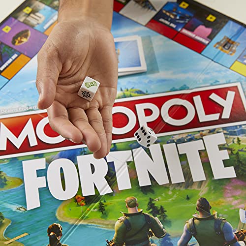 Monopoly: Juego de Mesa Fortnite Collector's Edition Inspirado en el Videojuego Fortnite, Juego de Mesa para Adolescentes y Adultos, Mayores de 13 años