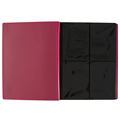 Monster Binder - 4 Pocket Matte Pink Album - Holds 160 Yugioh, Magic, and Pokemon Cards