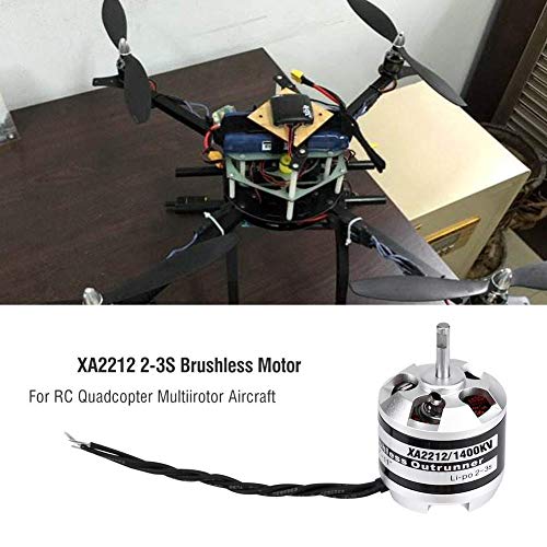 Motor sin Escobillas RC Drone, EMAX XA2212 820KV / 980KV / 1400KV 2-3S Motor sin Escobillas para RC Drone Quadcopter Multi-Rotor Aviones Accessroy Piezas(1400KV)