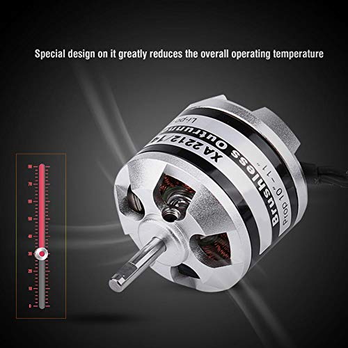 Motor sin Escobillas RC Drone, EMAX XA2212 820KV / 980KV / 1400KV 2-3S Motor sin Escobillas para RC Drone Quadcopter Multi-Rotor Aviones Accessroy Piezas(1400KV)