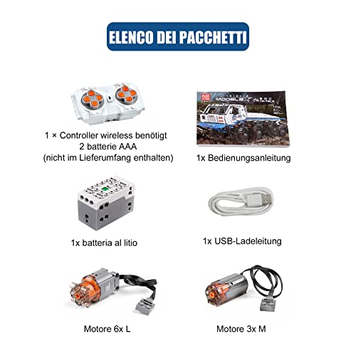 Mould King 13144 Técnica Camión teledirigido 3647 piezas MOC High-Tech Tow Offroad Truck Tatra 813 8x8 Modelo bloques de construcción ladrillo juguete de construcción