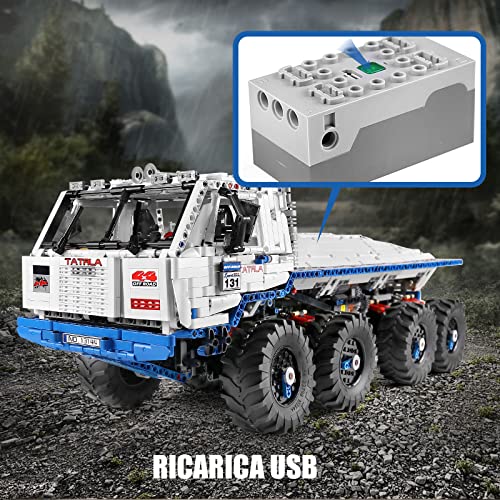 Mould King 13144 Técnica Camión teledirigido 3647 piezas MOC High-Tech Tow Offroad Truck Tatra 813 8x8 Modelo bloques de construcción ladrillo juguete de construcción