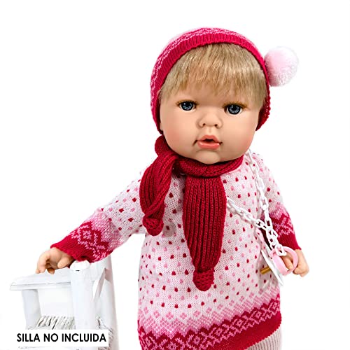 Muñeca Tita Tricot (R/1010), muñeca muy completa para que los niños aprendan a poner y quitarle la ropa, muy blandita y con un suave perfume a vainilla.