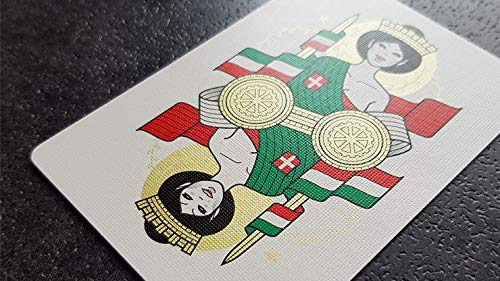 Naipes de Italia Radiosa por Thirdway Industries|Cool baraja de poker coleccionable|Cartas para magos y trucos de magia