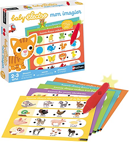 Nathan- Baby Electro Mon imagier - Juego Educativo electrónico para niños de 2 a 3 años, Color Colorido. (Diset 31622)