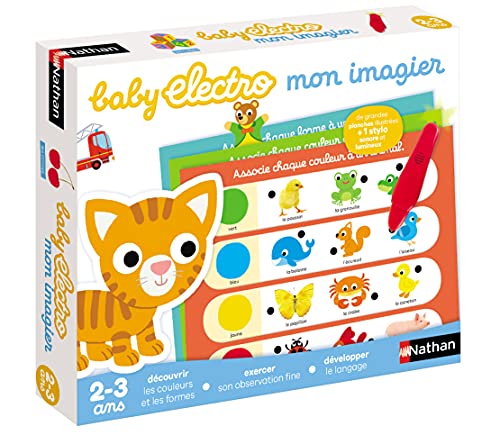 Nathan- Baby Electro Mon imagier - Juego Educativo electrónico para niños de 2 a 3 años, Color Colorido. (Diset 31622)