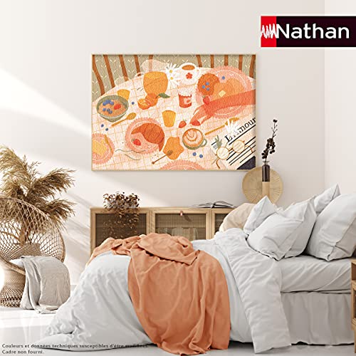 Nathan- Puzzle 1500 pièces-Le Petit-déjeuner/Florence Sabatier (Collection Carte Blanche) Puzle Adulto, Color (Ravensburger 4005556878161)