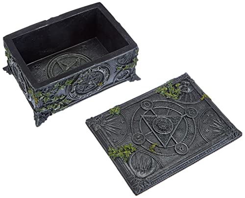 Nemesis Now Wiccan Pentagram Tarot Box 11cm Negro