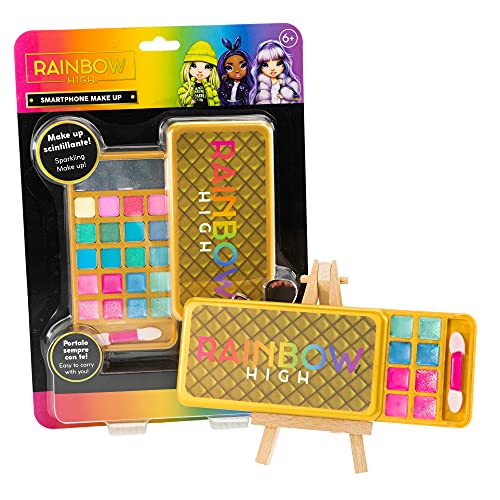 Nice Group 97012 Rainbow High - Juego de Maquillaje para niños con Sombras de Ojos, Brillo de Labios, aplicador, Espejo y diseño de niña arcoíris, Multicolor