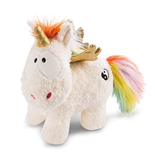 NICI tierno Yang 32 cm – Juguetes de Criaturas místicas, niños, bebés y Amantes de los Animales de Peluche, Unicornios esponjosos para abrazar y Jugar, Color Negro y Multicolor (47379)