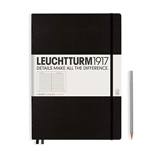 Notatnik Leuchtturm Master Classic w linie czarny