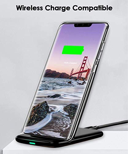 Oihxse Compatible con Huawei Mate 30 Pro Funda Silicona Transparente Suave Gel TPU Carcasa Ultra-Delgado Patrón Protector Caso para Huawei Mate30 Pro Cover Bumper (Calabaza Negra)