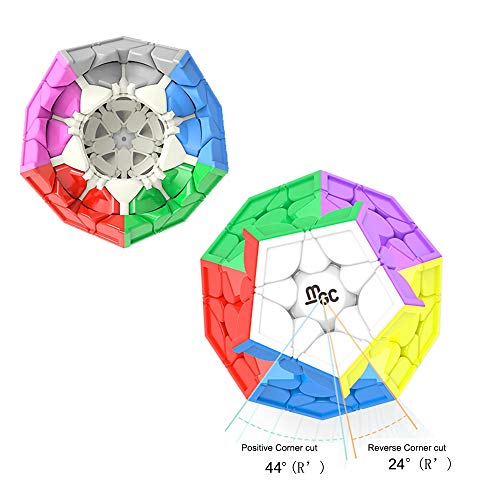 OJIN Yongjun YJ MGC 3x3 Megaminx Dodecaedro M Magic Cube Smooth Twist Puzzle Cubo Juguetes Especiales con trípode (Sin Etiqueta)