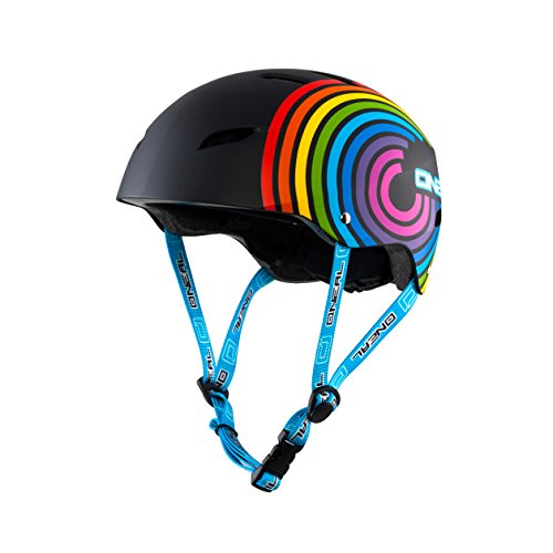 Oneal Dirt Lid Youth Rainbow Casco, Niños, Blanco, S